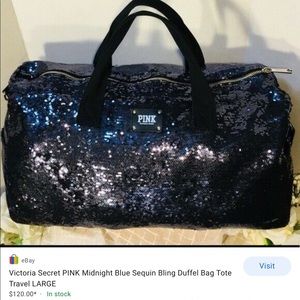 sequin travel bag